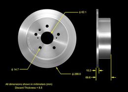 BEN-PRT5549, Bendix Brakes Global Brake Rotors PRT5549 в ОАЭ, Дубай. Состояние - новое. Цена 190 AED. Фото, контакты продавца | AUTO.AE