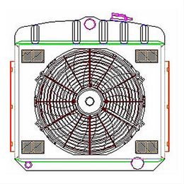 GRI-CU-00047, Griffin Exact Fit Radiator Combos for 1955-1957 BEL AIR, ONE-FIFTY SERIES, TWO-TEN SERIES - CU-00047 в ОАЭ, Дубай. Состояние - новое. Цена 5 680 AED. Фото, контакты продавца | AUTO.AE