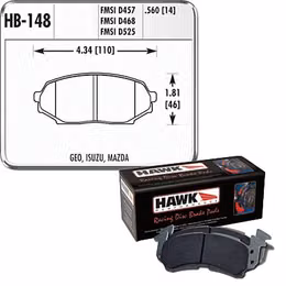 HWK-HB148E-560, Hawk Performance Blue 9012 Racing Brake Pads HB148E.560 in UAE, Dubai. Condition - new. Price 840 AED. Photo, seller contacts | AUTO.AE