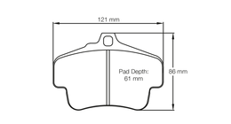 2405-RS42, PAGID 2405-RS42 Rear brake pads RS42 for PORSCHE 718 Cayman T 982C (PCCB brakes) في الإمارات, دبي. Condition - new. Price 1,320 AED. Photo, seller contacts | AUTO.AE