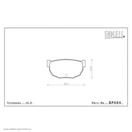 EP064SSY, ENDLESS EP064SSY Rear brake pads NISSAN 240SX/180SX/SILVIA S13/S14 в ОАЭ, Дубай. Состояние - новое. Цена 720 AED. Фото, контакты продавца | AUTO.AE