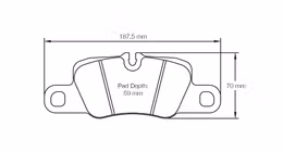4909-RSL1, PAGID 4909-RSL1 Rear brake pads RSL1 PORSCHE 991.2 3.0 Carrera GTS / 992 3.0 Carrera 4S [iron brakes] في الإمارات, دبي. Condition - new. Price 2,750 AED. Photo, seller contacts | AUTO.AE
