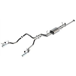 141028, BORLA 141028 Exhaust System Cat-Back 2.25", ATAK (4" Bright Chrome Tips) for TOYOTA Tundra 4.6L / 5.7L V8 2014-2021 в ОАЭ, Дубай. Состояние - новое. Цена 7 560 AED. Фото, контакты продавца | AUTO.AE