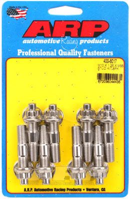 400-8017, ARP 400-8017 Accessory Stud Kit M10 x 1.25 x 55mm. SS. broached. 8 pieces в ОАЭ, Дубай. Состояние - новое. Цена 640 AED. Фото, контакты продавца | AUTO.AE