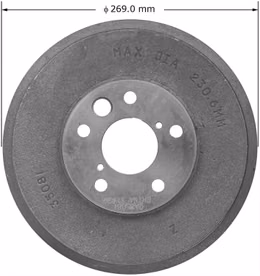 BEN-PDR0726, Bendix Brakes Brake Drums for 2000-2001 LEGACY - PDR0726 в ОАЭ, Дубай. Состояние - новое. Цена 170 AED. Фото, контакты продавца | AUTO.AE