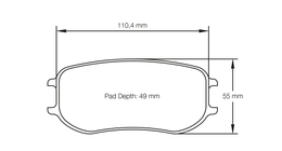 4929-RST3, PAGID 4929-RST3 Rear brake pads RST3 PORSCHE 991 GT3 Cup MR / Cayman GT4 MR [PFC brakes 28/26 mm] في الإمارات, دبي. Condition - new. Price 2,360 AED. Photo, seller contacts | AUTO.AE