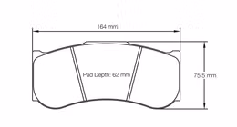 2019-RSL1E, PAGID 2019-RSL1E Front brake pads RSL1E BMW M4 GT4/M6 GT3/M6 GTLM [race car] / AP Racing CP6276 D62 в ОАЭ, Дубай. Состояние - новое. Цена 3 880 AED. Фото, контакты продавца | AUTO.AE