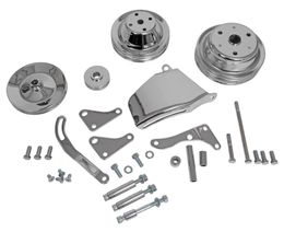 SUM-G3977, Summit Racing™ SBC Chrome V-Belt Pulley Kit SUM-G3977 في الإمارات, دبي. Condition - new. Price ⁦710 AED⁩. Photo, seller contacts | AUTO.AE