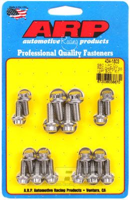 434-1803, ARP 434-1803 Oil Pan Bolt Kit for Chevrolet Small Block 1-pc SS 12pt в ОАЭ, Дубай. Состояние - новое. Цена 340 AED. Фото, контакты продавца | AUTO.AE