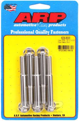 623-3000, ARP 623-3000 SAE Bolt Kit 3/8-16 x 3.000 hex SS bolts في الإمارات, دبي. Condition - new. Price 250 AED. Photo, seller contacts | AUTO.AE