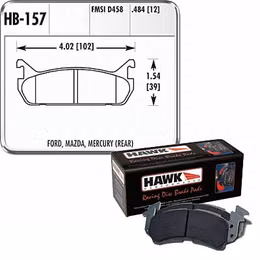 HWK-HB157E-484, Hawk Performance Blue 9012 Racing Brake Pads HB157E.484 in UAE, Dubai. Condition - new. Price 770 AED. Photo, seller contacts | AUTO.AE