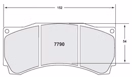 7790.01.18.44, PFC 7790.01.18.44 Front brake pads RACE 01 CMPD 18mm BMW M3 GT4 (AP Racing CP9660) in UAE, Dubai. Condition - new. Price 2,350 AED. Photo, seller contacts | AUTO.AE