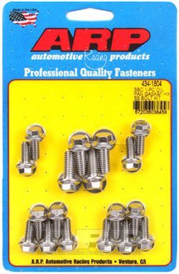 434-1804, ARP 434-1804 Oil Pan Bolt Kit for Chevrolet Small Block 1-pc SS hex في الإمارات, دبي. Condition - new. Price 320 AED. Photo, seller contacts | AUTO.AE