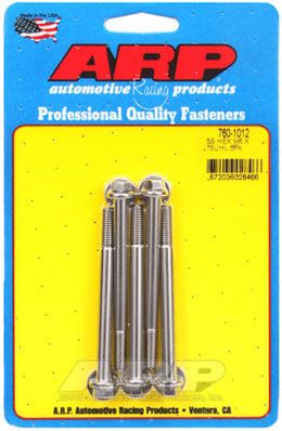 760-1012, ARP 760-1012 Metric Thread Bolt Kit M6 x 1.00 x 75 hex SS bolts в ОАЭ, Дубай. Состояние - новое. Цена 240 AED. Фото, контакты продавца | AUTO.AE