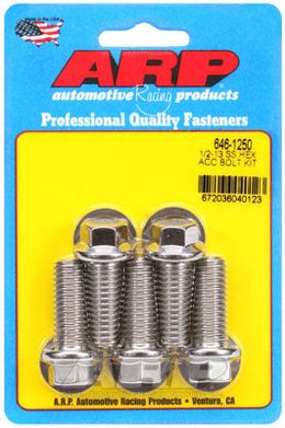 646-1250, ARP 646-1250 SAE Bolt Kit 1/2-13 X 1.250 hex SS bolts в ОАЭ, Дубай. Состояние - новое. Цена 270 AED. Фото, контакты продавца | AUTO.AE
