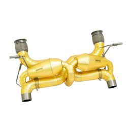 L1 222 72, NOVITEC L1 222 72 Exhaust System, With Flap-Regulation, Gold-Plated Inconel for LAMBORGHINI Huracan Evo / Tecnica / Performante / STO / Sterrato в ОАЭ, Дубай. Состояние - новое. Цена 49 620 AED. Фото, контакты продавца | AUTO.AE