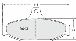 0413.22, PFC 0413.22 Brake Pads Z-RATED for CHEVROLET Corvette C4 in UAE, Dubai. Condition - new. Price 560 AED. Photo, seller contacts | AUTO.AE