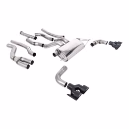 SSXBM1224, MILLTEK SSXBM1224 Cat-Back Exhaust, 3" (Cerakote Black GT-100 Trims) for BMW M240i XDrive (G42) OPF/GPF in UAE, Dubai. Condition - new. Price 16,640 AED. Photo, seller contacts | AUTO.AE