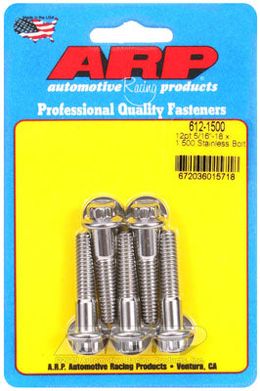 612-1500, ARP 612-1500 SAE Bolt Kit 5/16-18 x 1.500 12pt SS bolts в ОАЭ, Дубай. Состояние - новое. Цена 220 AED. Фото, контакты продавца | AUTO.AE
