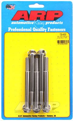725-4000, ARP 725-4000 SAE Bolt Kit 3/8-24 x 4.000 hex 7/16 wrenching SS bolts в ОАЭ, Дубай. Состояние - новое. Цена 270 AED. Фото, контакты продавца | AUTO.AE