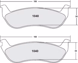 1040.22, PFC 1040.22 Rear Brake Pads Z-RATED for FORD Ranger 2010-2011 in UAE, Dubai. Condition - new. Price 560 AED. Photo, seller contacts | AUTO.AE