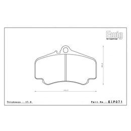 EIP071ME20, ENDLESS EIP071ME20 Front brake pads PORSCHE 996 3.6 TURBO/4S/GT2/GT3 4-piston في الإمارات, دبي. Condition - new. Price 1,130 AED. Photo, seller contacts | AUTO.AE