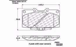 309.06470, STOPTECH 309.06470 Front Sport Brake Pads with Shims & Hardware NISSAN 300ZX 1989-1996 в ОАЭ, Дубай. Состояние - новое. Цена 400 AED. Фото, контакты продавца | AUTO.AE