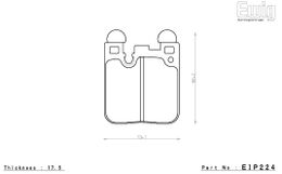 EIP224N05U, ENDLESS EIP224N05U Rear brake pads for BMW M2 (F87)/M3 (F80)/M4 (F82) in UAE, Dubai. Condition - new. Price 1,130 AED. Photo, seller contacts | AUTO.AE