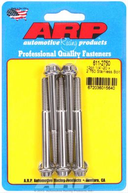 ARP-611-2750, ARP Stainless Steel Bolts 611-2750 в ОАЭ, Дубай. Состояние - новое. Цена 130 AED. Фото, контакты продавца | AUTO.AE