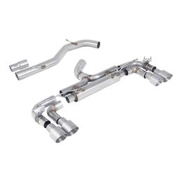 SSXVW715, MILLTEK SSXVW715 Cat-Back Exhaust, 3.15" (Brushed Titanium GT-100 Trims) for VW Golf R (MK7) в ОАЭ, Дубай. Состояние - новое. Цена 12 650 AED. Фото, контакты продавца | AUTO.AE
