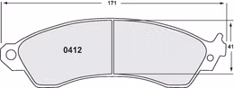 0412.90.16.04, PFC 0412.90.16.04 Brake Pads for FORD Mustang 1995-2004 (90 Compound, 16mm) in UAE, Dubai. Condition - new. Price 430 AED. Photo, seller contacts | AUTO.AE