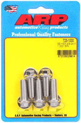 723-1000, ARP 723-1000 SAE Bolt Kit 3/8-24 x 1.000 hex SS bolts в ОАЭ, Дубай. Состояние - новое. Цена 210 AED. Фото, контакты продавца | AUTO.AE
