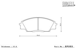 EP353SSY, ENDLESS EP353SSY Front brake pads HONDA ACCORD CF3 في الإمارات, دبي. Condition - new. Price 830 AED. Photo, seller contacts | AUTO.AE