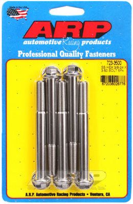 723-3500, ARP 723-3500 SAE Bolt Kit 3/8-24 x 3.500 hex SS bolts в ОАЭ, Дубай. Состояние - новое. Цена 260 AED. Фото, контакты продавца | AUTO.AE