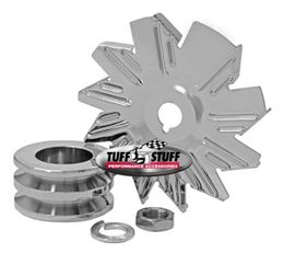 TFF-7600B, Tuff Stuff Performance Chrome Alternator Fan and Pulley Sets 7600B في الإمارات, دبي. Condition - new. Price ⁦190 AED⁩. Photo, seller contacts | AUTO.AE
