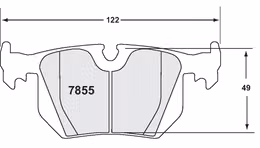 7855.11, PFC 7855.11 Rear brake pads Z-RATED BMW M3 2000-06 E46 in UAE, Dubai. Condition - new. Price 1,480 AED. Photo, seller contacts | AUTO.AE