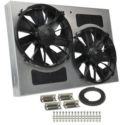 DER-16842, 12 Inch 4,000 CFM Derale High-Output Dual RAD Fan and Shroud Kit 16842 в ОАЭ, Дубай. Состояние - новое. Цена ⁦3 020 AED⁩. Фото, контакты продавца | AUTO.AE