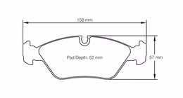 1144-RS42, PAGID 1144-RS42 Front brake pads RS42 BMW M3 [E30] EVO I & II in UAE, Dubai. Condition - new. Price 1,390 AED. Photo, seller contacts | AUTO.AE