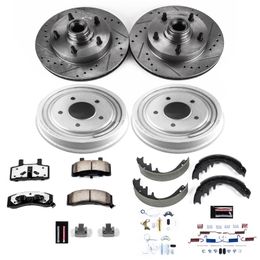 PWR-K15456DK-36, PowerStop Z36 Truck and Tow Disc and Drum Brake Upgrade Kits for 1987-1989 F-150 - K15456DK-36 в ОАЭ, Дубай. Состояние - новое. Цена 3 100 AED. Фото, контакты продавца | AUTO.AE