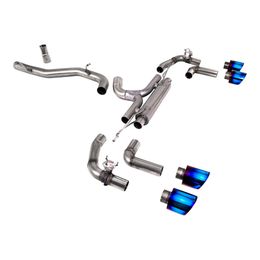 SSXVW670, MILLTEK SSXVW670 Cat-Back Exhaust, 3.15" (Blue Titanium GT-115 Trims) for VW Golf R (MK8) в ОАЭ, Дубай. Состояние - новое. Цена 16 910 AED. Фото, контакты продавца | AUTO.AE