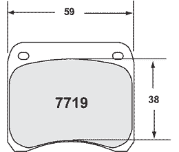 7719.11.11.44, PFC 7719.11.11.44 Brake pads RACE 11 CMPD 11MM rear RENAULT Clio S1600 (11mm) Tarmac in UAE, Dubai. Condition - new. Price 990 AED. Photo, seller contacts | AUTO.AE