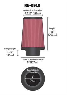KNN-RE-0910, K&N Universal Performance Air Filters RE-0910 в ОАЭ, Дубай. Состояние - новое. Цена ⁦280 AED⁩. Фото, контакты продавца | AUTO.AE