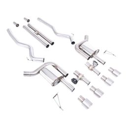 SSXFD431, MILLTEK SSXFD431 Cat-Back Exhaust, 2.76" (Brushed Titanium GT-100 Tips) for FORD Mustang GT 5.0L Fastback (S650) 2024- في الإمارات, دبي. Condition - new. Price 18,850 AED. Photo, seller contacts | AUTO.AE