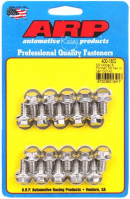 400-1802, ARP 400-1802 Oil Pan Bolt Kit for SB Mopar & Pontiac SS hex в ОАЭ, Дубай. Состояние - новое. Цена 350 AED. Фото, контакты продавца | AUTO.AE