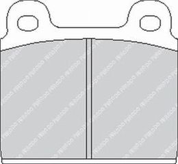 FCP11H, FERODO FCP11H Front Brake Pads DS2500 for FERRARI 246 / 308 / 365 في الإمارات, دبي. Condition - new. Price 670 AED. Photo, seller contacts | AUTO.AE