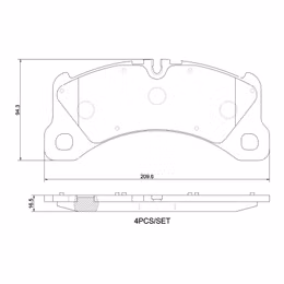 BBO-P65047N, Brembo NAO Ceramic Brake Pads for 2015-2018 MACAN, 2017-2024 PANAMERA - P65047N в ОАЭ, Дубай. Состояние - новое. Цена 320 AED. Фото, контакты продавца | AUTO.AE