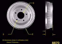 BEN-PDR0199, Bendix Brakes Brake Drums PDR0199 in UAE, Dubai. Condition - new. Price 390 AED. Photo, seller contacts | AUTO.AE