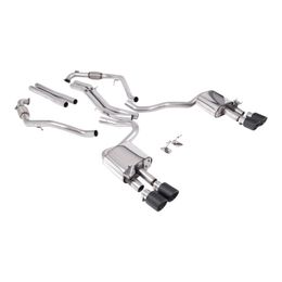 SSXAU1160, MILLTEK SSXAU1160 Cat-Back Exhaust, 2.5'' (Quad JET-100 Carbon Trims) for AUDI S5 Coupe / Sportback RHD (B9) 2017- في الإمارات, دبي. Condition - new. Price 17,890 AED. Photo, seller contacts | AUTO.AE