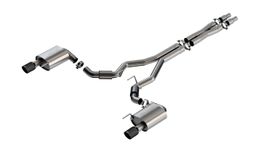 140960CFBA, BORLA 140960CFBA Exhaust system Cat-Back S-type 3" S RD SE AC CFBA SR Tip: 4" RD X 6.95" Carbon fiber black anodized (Non-active exhaust) for FORD Mustang GT 5.0L V8 2024 in UAE, Dubai. Condition - new. Price 10,760 AED. Photo, seller contacts | AUTO.AE