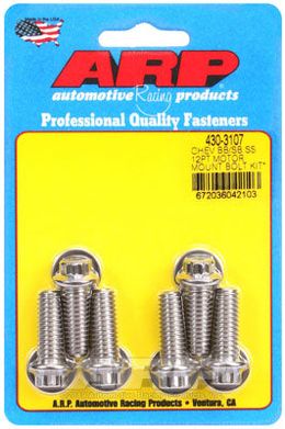 430-3107, ARP 430-3107 Motor Mount Bolt Kit for Chevrolet V6 & V8 mount to block w/ energy suspension mounts. 12pt в ОАЭ, Дубай. Состояние - новое. Цена 220 AED. Фото, контакты продавца | AUTO.AE